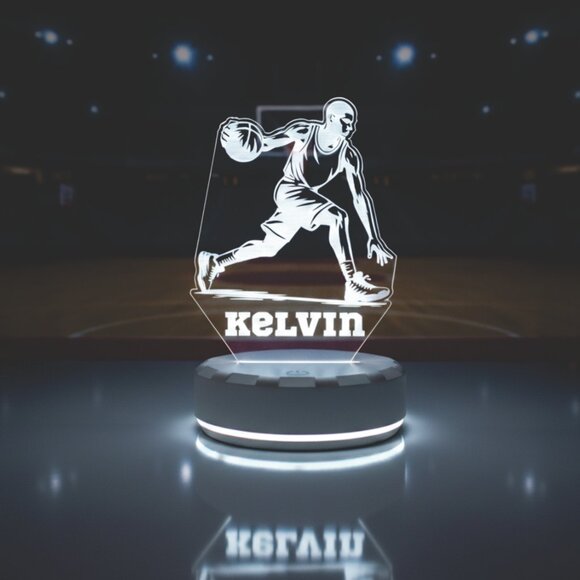 Custom Basketball Night Light – LED Lamp for Athletes - Picture 8 of 8